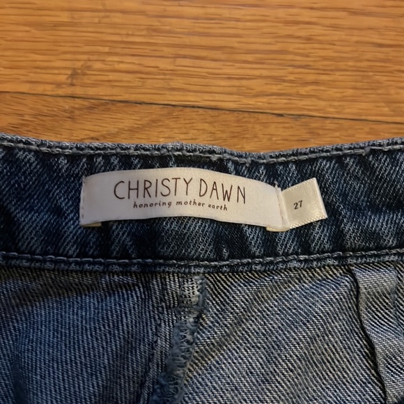 Christy Dawn Lena Jean, Stone Wash Denim, Size 27 - Picture 6 of 8